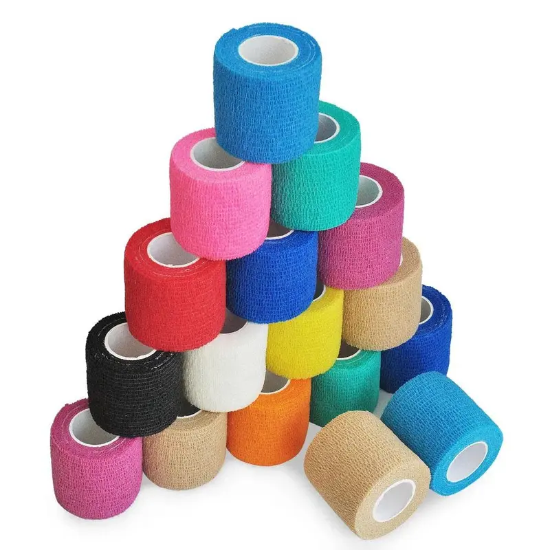 Self-adhesive Breathable Elastic Bandage, 1 Count Sports Fixing Finger Wrist Leg Athletic Tape, Sports Tape for Home Gym Workout, Sports Tapes, Valentine's Day Gift