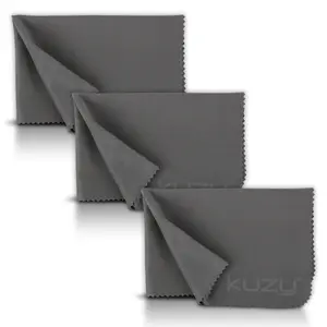 Kuzy Microfiber Cleaning Cloth for Electronics - Laptop Screen Cleaner Wipes - Camera Lens Cleaner Micro Fiber Glasses Cleaning Cloth Reusable, 3 pc