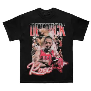 Derrick Rose Basketball Culture Graphic Tee Fan Shirt HY1425