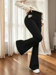 Women's High Waist Spandex Fabric Compression Flared Bottoms - 2026 Must-Have for Workout Shape Transformation