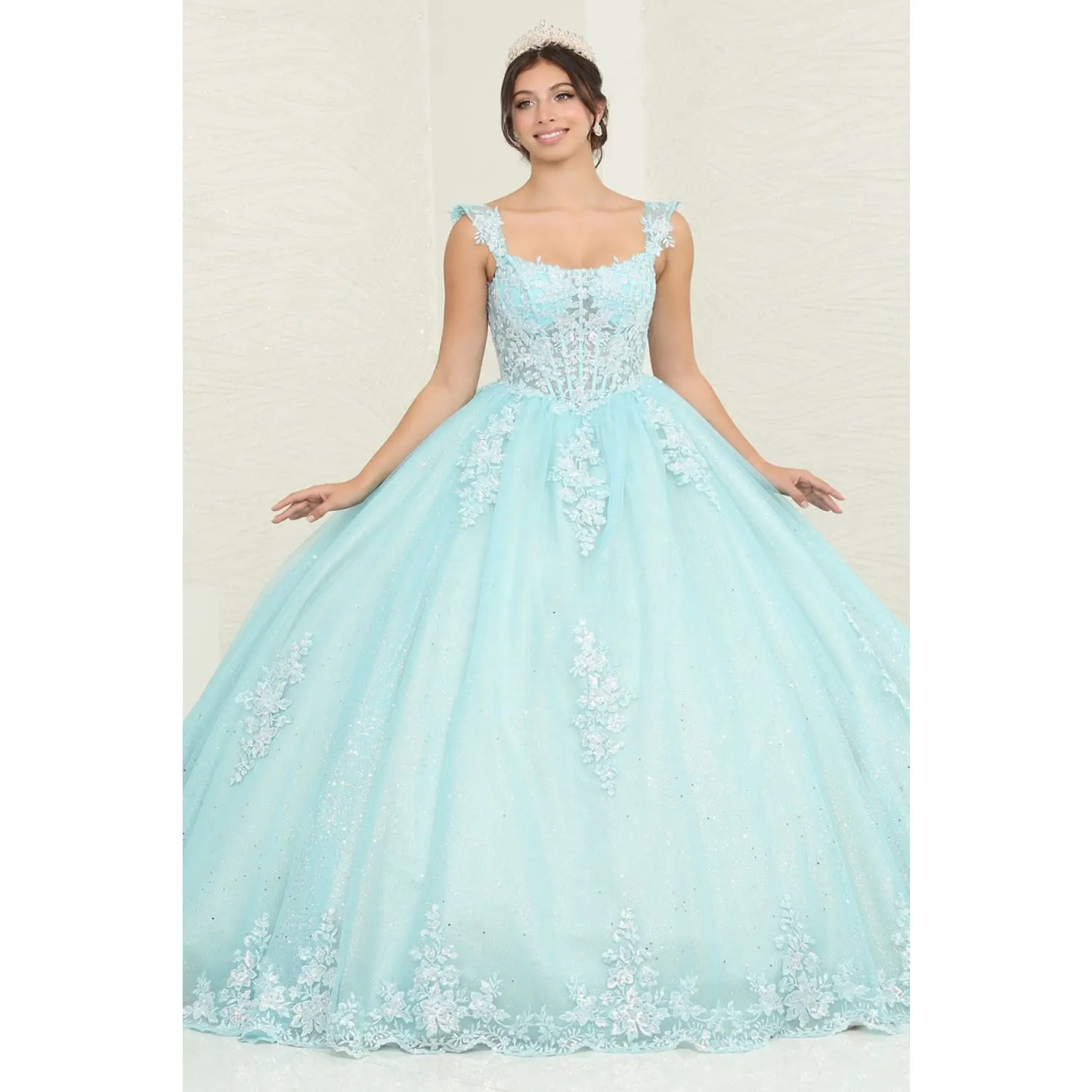 Vestidos De Quinceañera - Vestidos De 15 Años Layla K LK253 Floral Gown