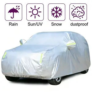 Waterproof Car Cover for Sedan & SUV,Dustproof,Scratch Resistant,UV Protection,Easy to Install,Suit for All-Weather Outing and Garage Parking