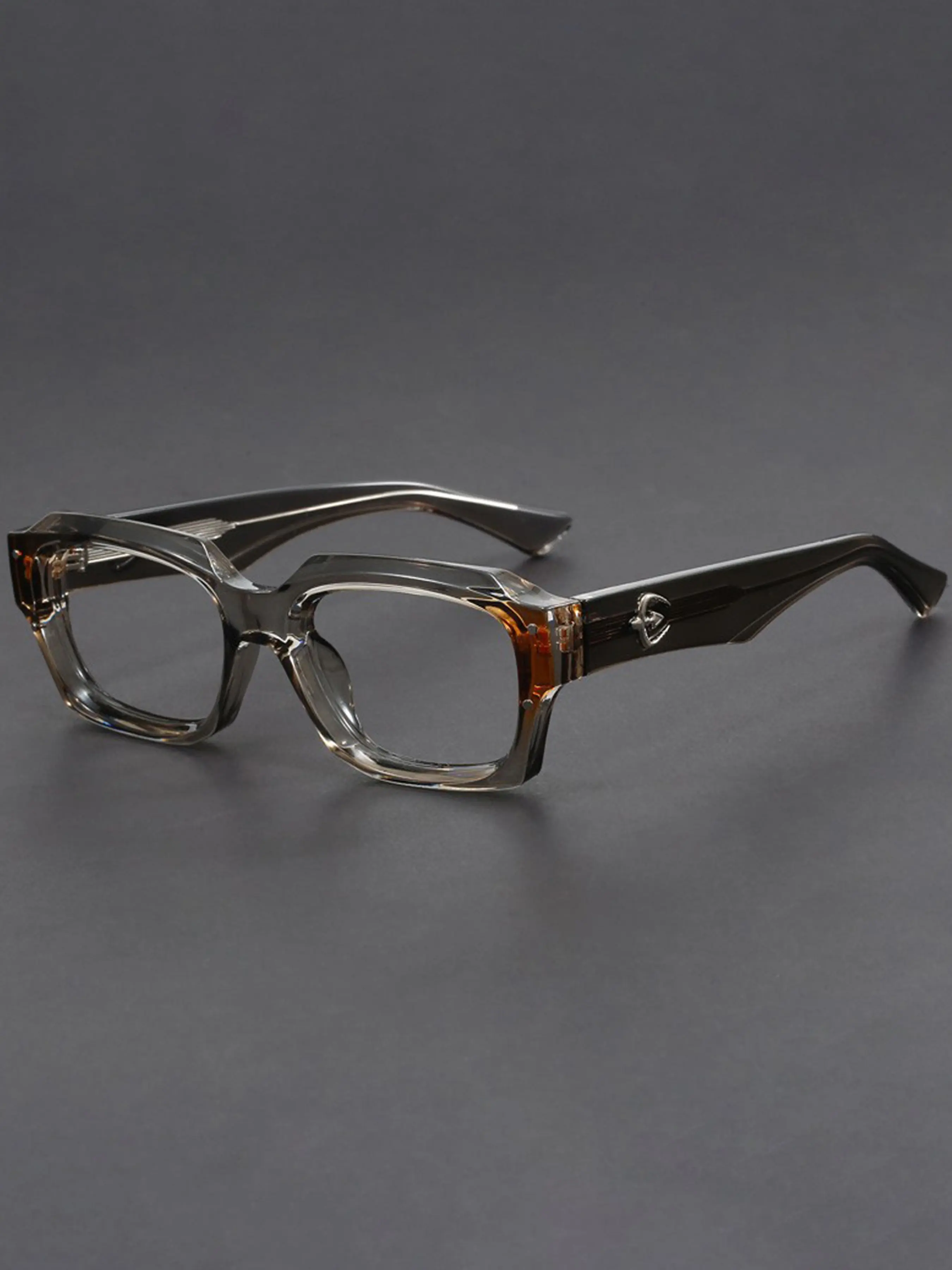 Personalized Irregular Square Thick Frame Fashion Glasses Fashion Eyeglasses Stylish Square Frames Square Frame Eyewear Street High End Glasses Fashionable Frames Glasses Suitable for Both Men and Women