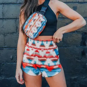 Aztec Western Country Women’s Shorts - Colorful , Short Length, Casual Style, Ideal for Outdoor Activities - Womenswear, Bottom Trending Viral