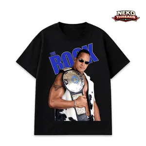 The Rock Shirt, Dwayne Johnson WWE Tee, The Rock Wrestling T-Shirt, WWE Legend The Rock Shirt, The Rock Graphic Tee