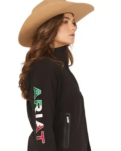 Ariat Women's Women'S Classic Team Mexico Flag Softshell Jacket - 10031428 Ariat Women's Women'S Classic Team Mexico Flag Softshell Jacket - 10031428