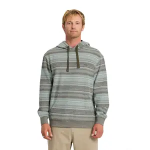 Quiksilver | Great Otway Yarn-Dyed Stripe Pullover Hoodie | Unisex High-Quality Cozy French Terry | Casual Hoodies Outfits with Pouch Pocket