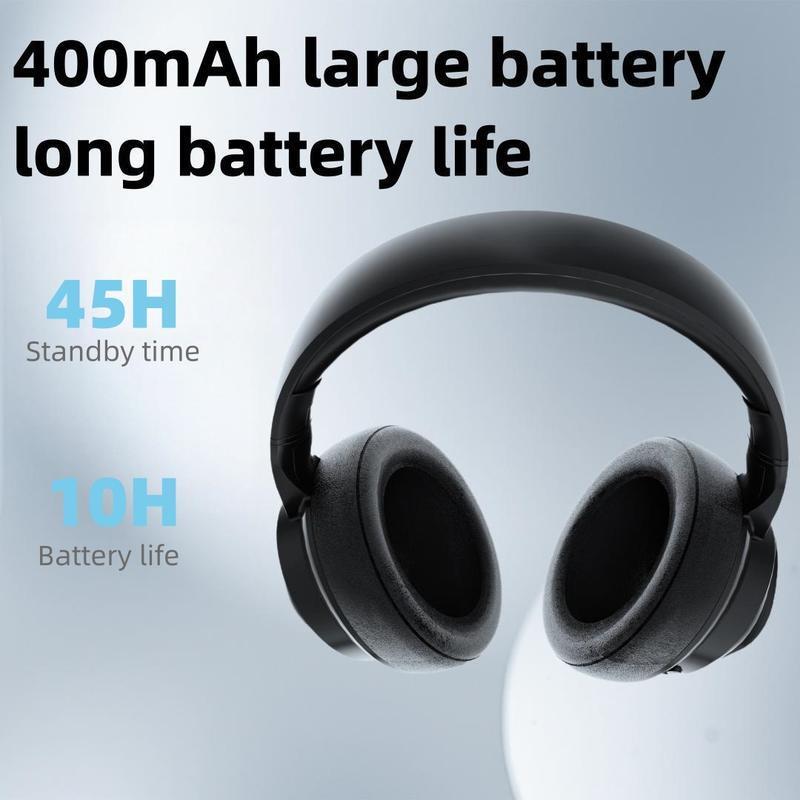 Wireless Bluetooth 6.0 over-ear headphones, featuring an LCD touchscreen, noise cancellation, customizable wallpapers, and multiple sound effects – suitable for both men and women, and easy to carry.