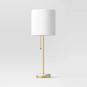 Hayes Marble Base Stick Lamp Brass - Project 62