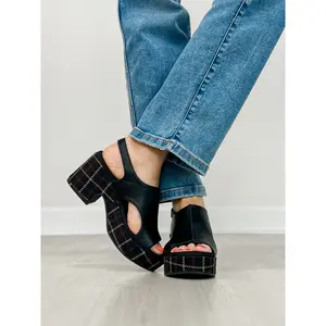 Corkys Miss Carley Wedges in BLACK 2