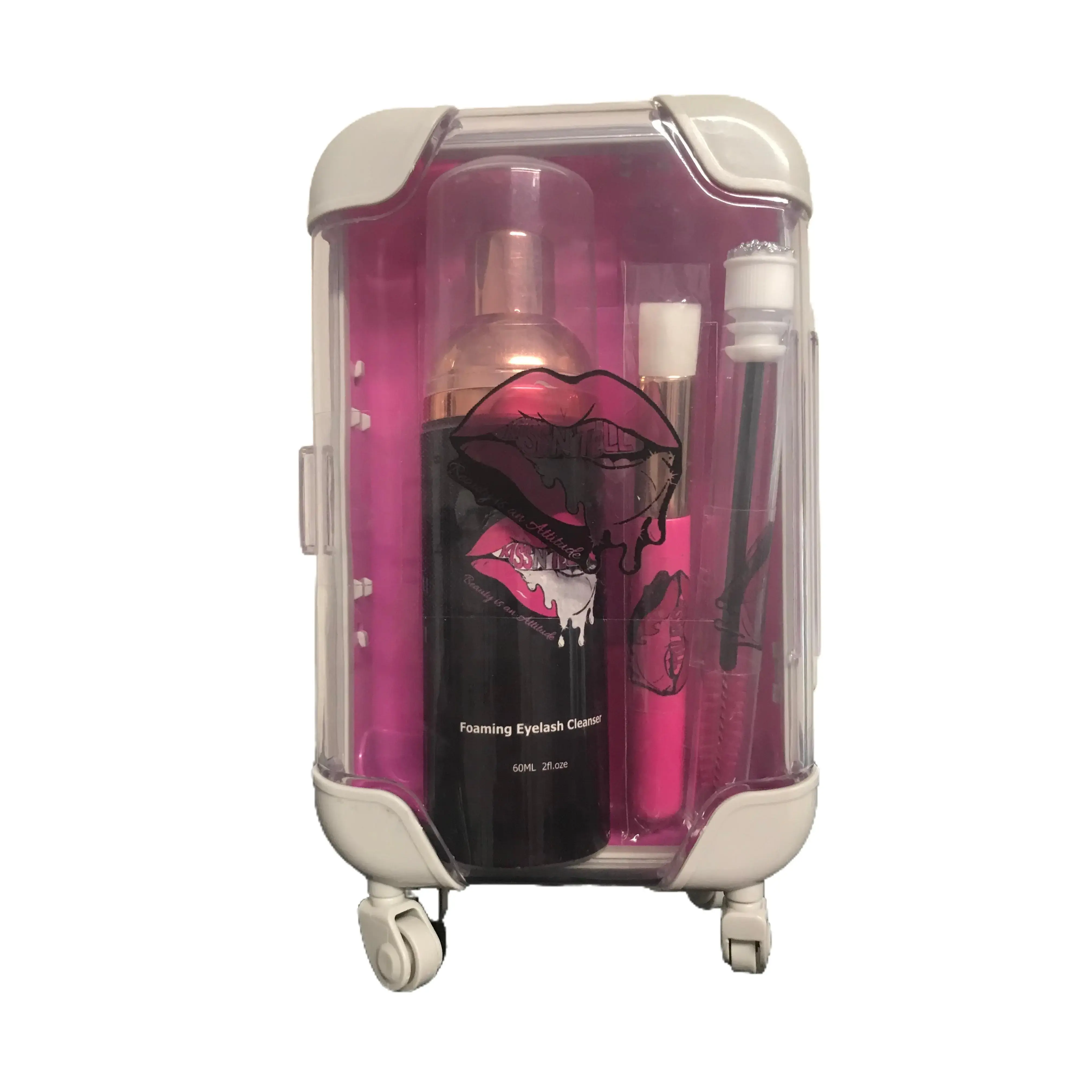 Gentle Eyelash Cleansing Shampoo Conditioner - Cosmetic Makeup Beauty Products Liquid Single Item for Lash Care, Brush