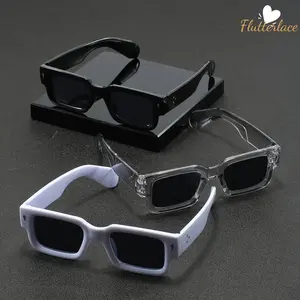 3PCS Men’s Lightweight Square Sunglasses, Anti-Reflective Lenses, Plastic Frames in Black/Transparent/White, Driving Eyewear, Daily Casual Fashion Glasses, Music Festival Accessories, Gift for Women & Men