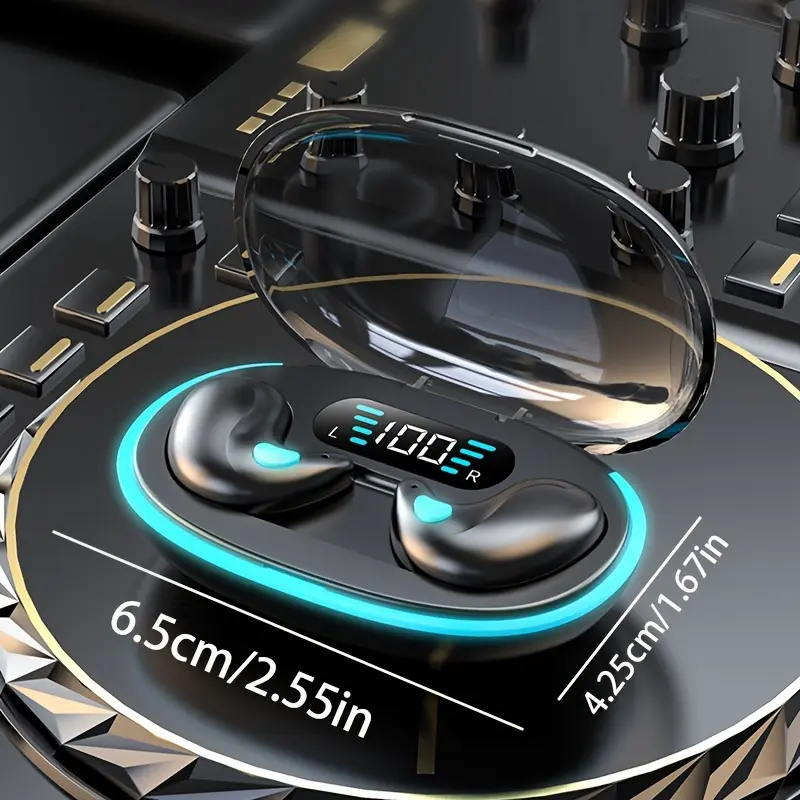 Wireless In-Ear Noise Cancellation Earphones, Music Earbuds, Wireless BT Earphones with Advanced High Fidelity Stereo Audio, Stylish Gaming Compatibility