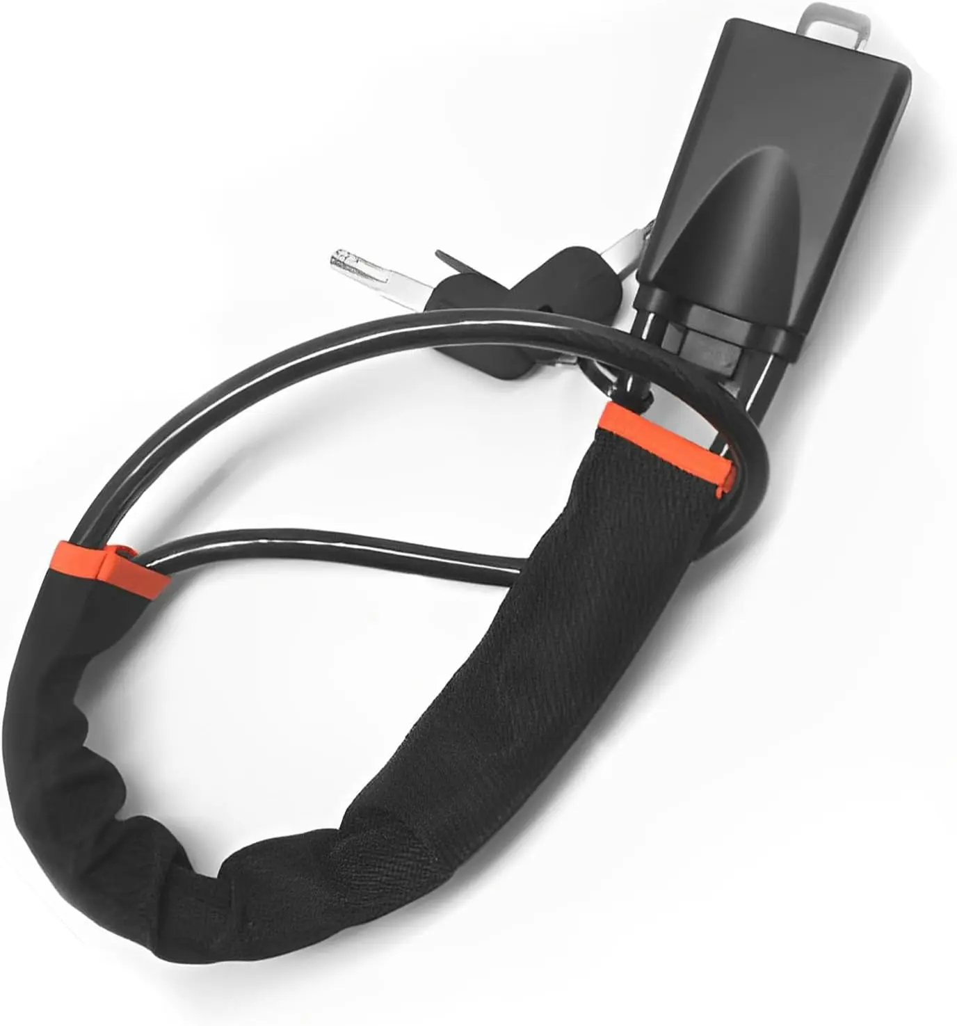 Universal Car Steering Wheel Lock - 3 Second Install Theft Prevention for SUVs Sedans Trucks, Essential for Night Parking Road Trips & Vacation Security Automotive Vehicle Key Car Accessories