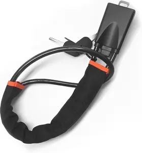 Universal Car Steering Wheel Lock - 3 Second Install Theft Prevention for SUVs Sedans Trucks, Essential for Night Parking Road Trips & Vacation Security Automotive Vehicle Key Car Accessories