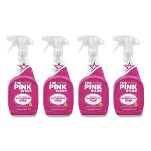 The Pink Stuff Miracle Bathroom Foam Cleaner - 25.4 oz, 4/Carton