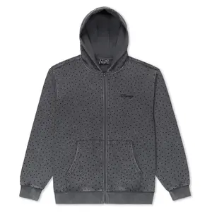 RIPNGEMS Zip Up Hoodie (Charcoal Wash)