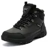 Mens Snow Boots Water Resistant Hiking Boots for Men Non-slip Winter Outdoor Warm Comfort Camping Backpacking Shoe
