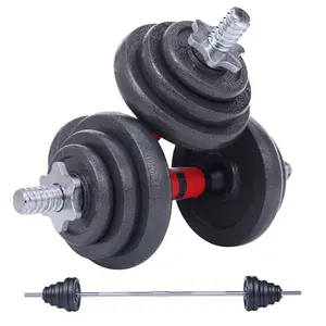 105 lbs Adjustable Dumbbell & Barbell Set – 2-in-1 Home Gym Equipment with Anti-Slip Handles for Strength Training, Fitness, and Office Workouts