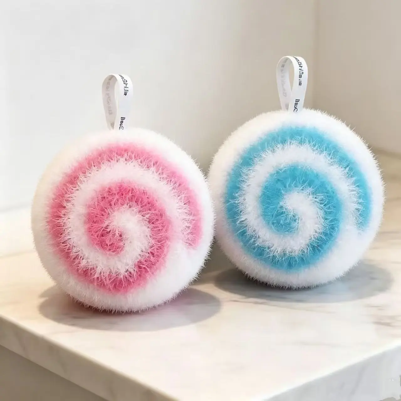 Multi-Surface Magic Cleaning Ball Brush Set, Remove Tough Water Stains on Bathtub Countertop Sink Glass, Reusable Dish Scrub Sponge Compatible with Scotch Brite