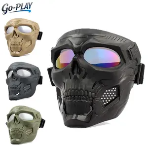 Skull Motorcycle Goggles Full Face | Anti-Fog Impact Resistant | For Dirt Bike Airsoft Paintball Ski Riding Tactical Mask