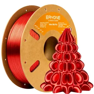 ERYONE Ultra Silk Red PLA Filament 1KG 1.75mm 3D Printer Filament