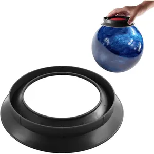2-in-1 Universal Sanding Pad Holder for Bowling Balls, Precision Surface Maintenance Tool, Cleaning Polishing and Display Stand Accessory Improves Ball Reaction, Black