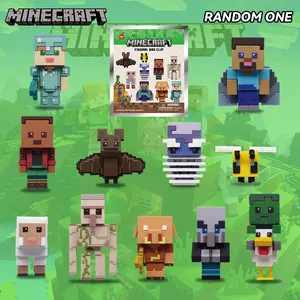 1PC Minecraft Officially Licensed Minecraft Blind Bag Random One Mini Figures Steve Alex Backpack Buddies Minecraft Collectible Keychain Bag Charm Minecraft Themed Gifts Given To Family And Friends During The Festival Keychain Surprise Collectibles