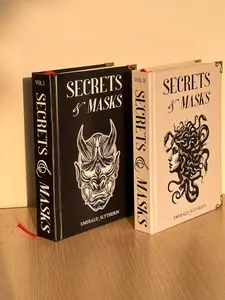 Secrets and Masks Hardcover Set Vol 1 & 2 | Minimalist Black White Edition | Dramione Dark Romance Fanfiction | Aesthetic Book Set