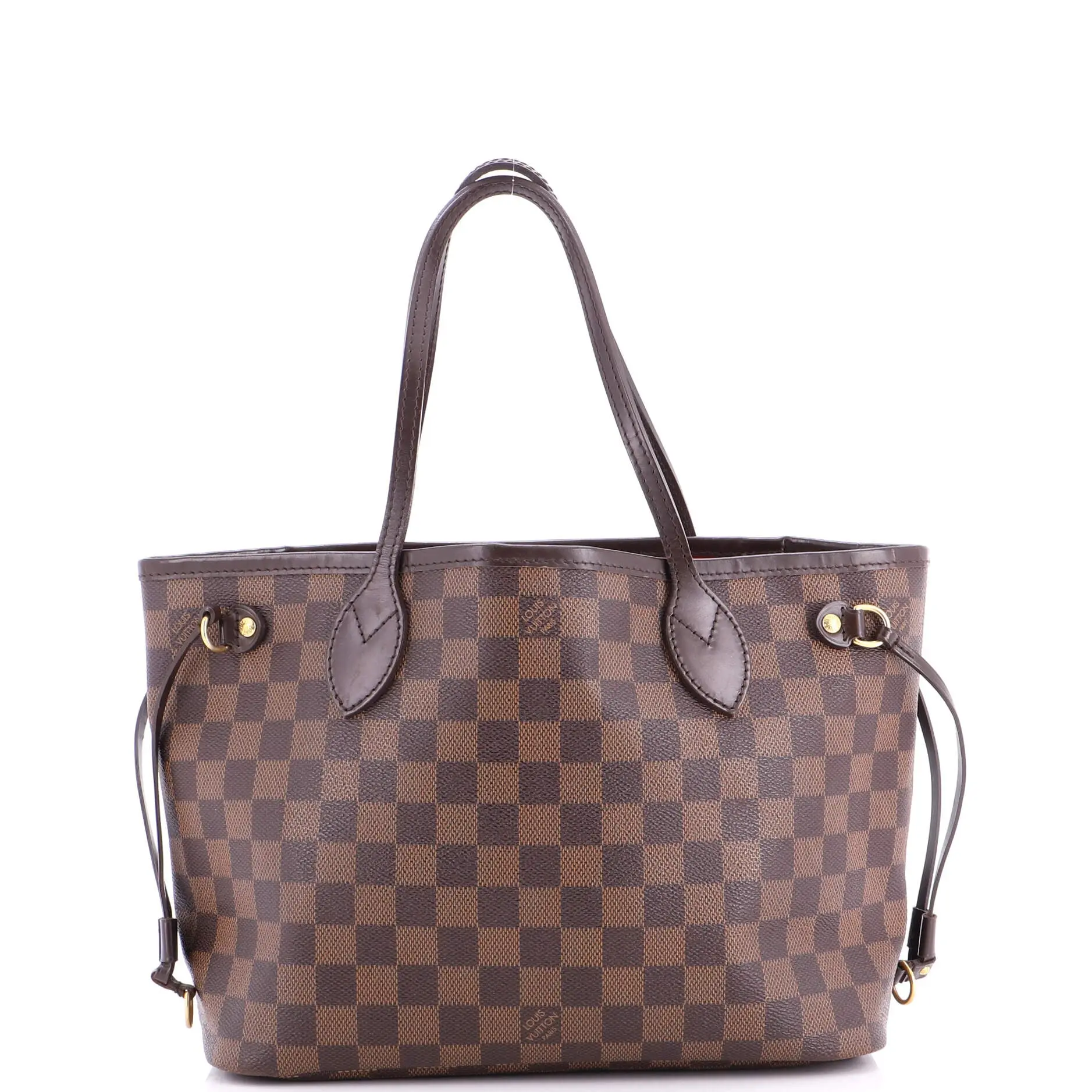 Pre-owned Louis Vuitton Canvas Coated, Leather Tote Bags REBAG Neverfull Tote Damier PM by Rebag