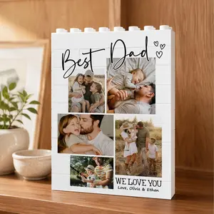Personalized Photo Brick Puzzle | Custom Father's Day Gift for Dad 2026 | Building Block Keepsake