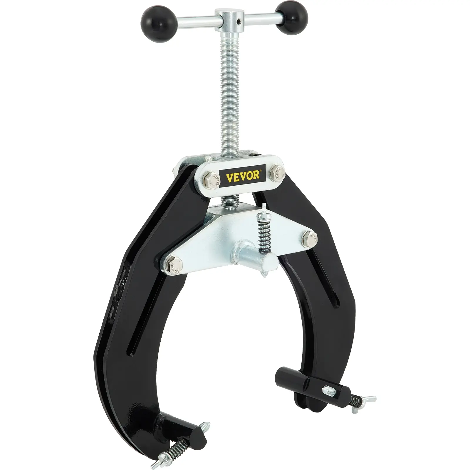 【summerfinds】VEVOR Multi-Jaw Clamping Pipe Clamp with Handle, 2-6 in High-Strength Ultra Tool with Quick-Acting Screws, Lightweight Steel Pipe Alignment Tool, Black, Father's Day Gift, Clamping Pipe Clamps