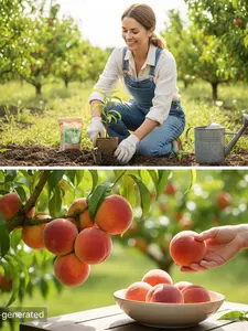 2026 Hot TrendPeach Tree Seedlings,Perennial Fruit Tree,Edible Fruit Bearing Plants,Backyard Orchard Shrub,Outdoor Landscape Garden Plant,Hardy,Potted & Field Planting,Cold Resistant,Fast Rooting,High Yield,Sweet Juicy Peach,Easy Care,Drought Tolerant