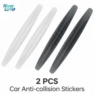 2PCS Carbon Fiber Car Anti-Collision Stickers - Universal Bumper & Door Edge Scratch Protector, No Residue, Waterproof Indoor leisure equipment