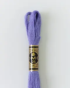 DMC Embroidery Stranded Thread - Six-Strand Embroidery Floss - 155 - Metallic Mauve