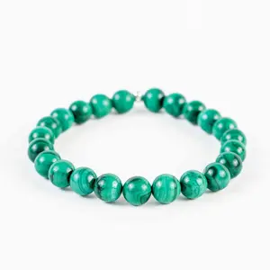 8mm Malachite Bead Bracelet - Harmony & Transformation