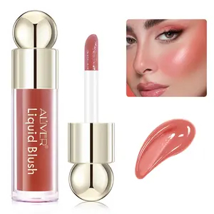 Aliver Liquid Blush Stick, 5 Colors Available, 7.5ML, Multi-Purpose Lipstick Eyeshadow Blush Makeup, Lip Cheek Tint, Perfect Gift for Friends Holidays Christmas