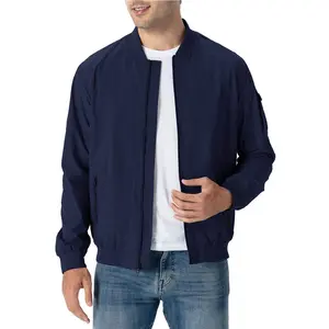 Men's Lightweight Bomber Jacket Causal Fashion Flight Windbreaker Light Jacket