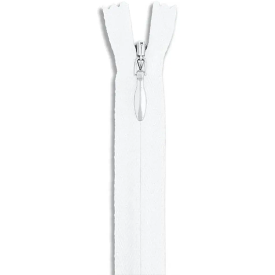 14" Invisible Zipper Nylon White Zipper Crafts Sewing