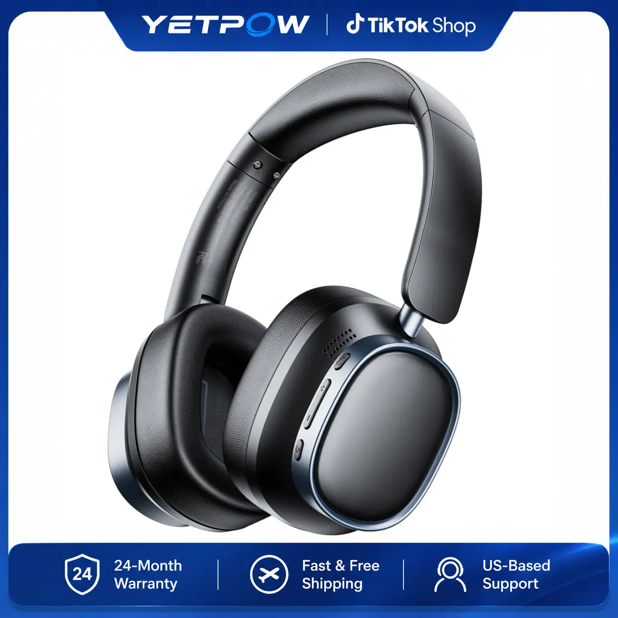 ANC Wireless Headphones, Bluetooth 6.0 Over Ear Headset with 78H Playtime, Hi-Res Audio, Low Latency, Built-in Mic, 3.5mm AUX Cable, USB-C Rechargeable Headphones for Work Travel Phone Laptop, H9 tiktokshopbacktoschool,back to school,back to school haul