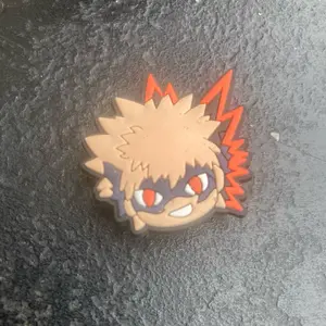 Bakugou Jiblet Shoe Accessory - Anime Inspired Design with Spiky Hair and Red Eyes for Unique Footwear Styling