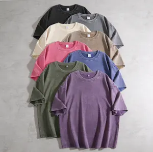 Oversized Acid Wash T-Shirt | Multi Colors Dopamine Vintage Unisex Streetwear Tee