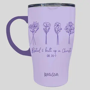 Kerusso 15 oz Stainless Steel Mug With Handle Rooted