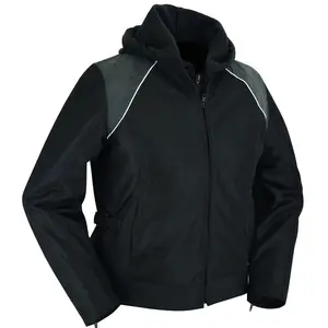 RENEGADE CLASSICS Darkstream™ Women's Mesh Motorcycle Jacket - Black with Black-Tone Reflective Detailing (Professional Sports & Outdoor Cycling Apparel)