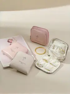 Large Capacity Dual-Layer Waterproof Jewelry Storage Bag, Portable Earring Bracelet Organizer, Travel Jewellery Pouch, Essential Accessory