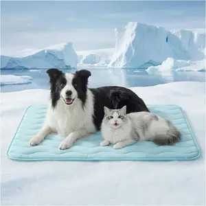 Extra Large Dog Cooling Mat, 48x30 Breathable Washable Pet Bed for Summer Indoor Outdoor Use