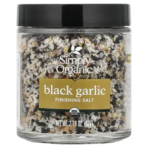 Simply Organic Black Garlic, Finishing Salt, 2.19 oz (62 g)