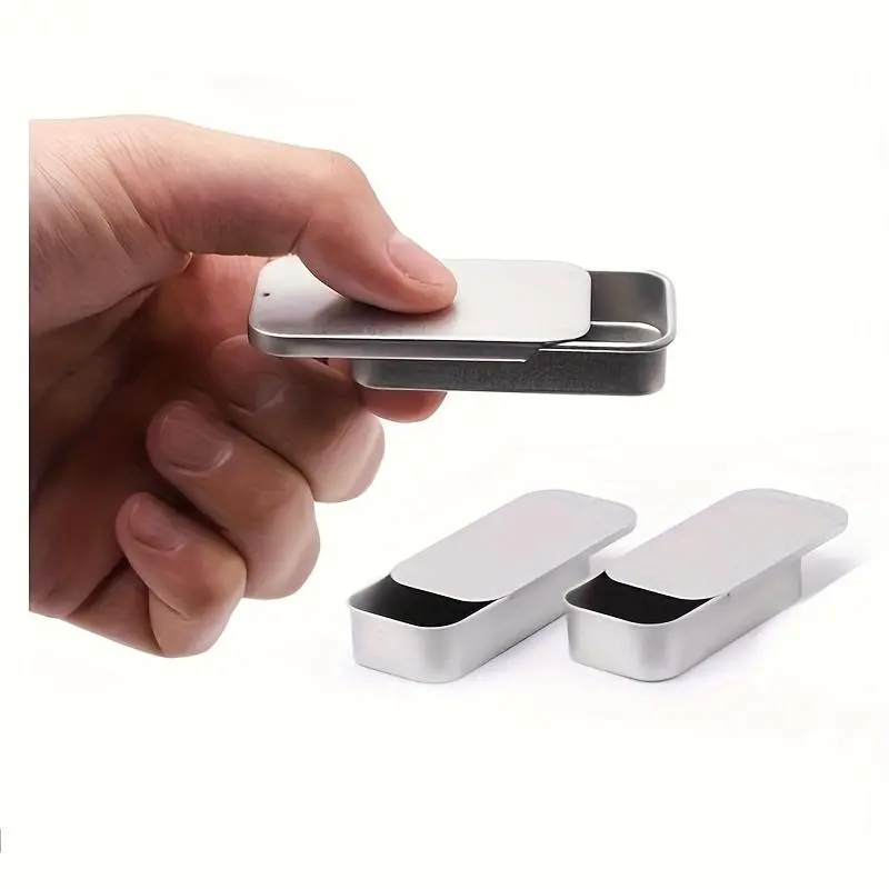 Small push-pull sliding lid boxes, exquisite small boxes for beauty creams, mini candy jars, tin plate container boxes, Containers With Lids