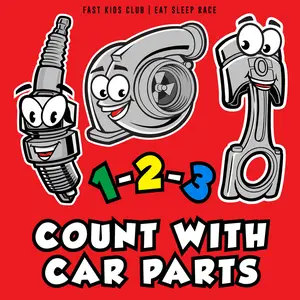 USED-1-2-3 Count with Car Parts by Club, Fast K. (Board book)
