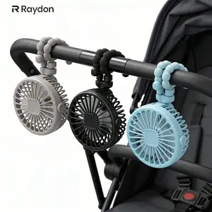 1pc Portable Mini Desk Fan with Adjustable Tripod, 360° Rotation & Strong Wind, 3 Speeds, USB Rechargeable, Hands Free for Office, Car, Camping, Travel, Outdoor Activities